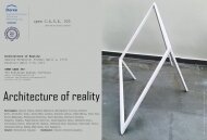 Αφίσα, Architecture of Reality
